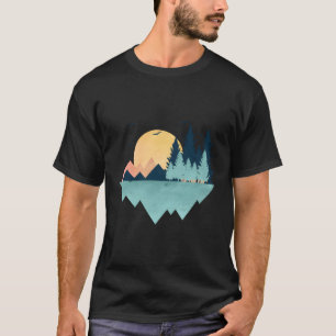 Geometric Mountain Abstract Geometry Outdoor T-Shirt