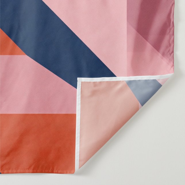 Geometric Mountain Range Silhouette Tapestry (Detail)