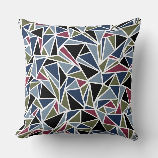  Geometric Multi Design Reversible Pillow (Front)