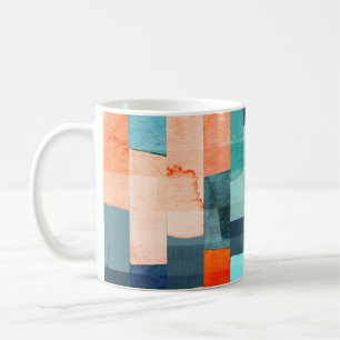 Geometric multicolor stripes, trendy pattern. coffee mug