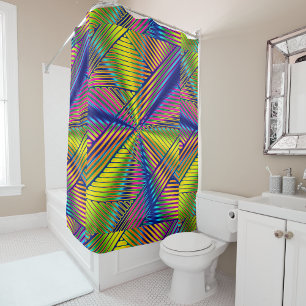 Geometric Multicolored Gradient Lines Modern