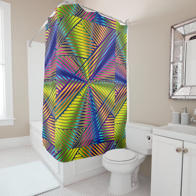 Geometric Multicolored Gradient Lines Modern  (Creator Uploaded)