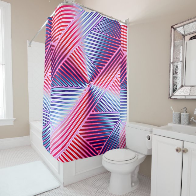 Geometric Multicolored Gradient Lines Modern (In Situ)