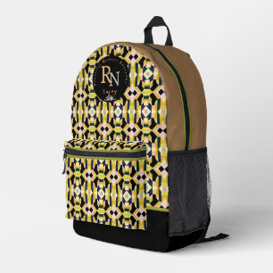 Geometric  Multicolors Printed Backpack