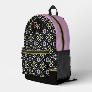 Geometric  Multicolors Printed Backpack