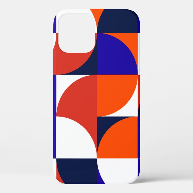Geometric mural background. Modern and vibrant com Case-Mate iPhone Case (Back)