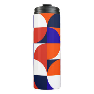 Geometric mural background. Modern and vibrant com Thermal Tumbler