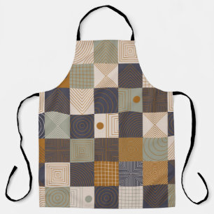 Geometric mural background. Modern style vintage i Apron