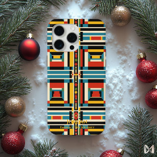 Geometric Ndebele Harmony – Artistic Cultural iPhone 15 Pro Max Case