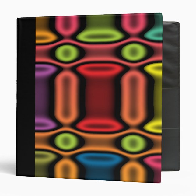 Geometric Neon Binder (Front/Inside)