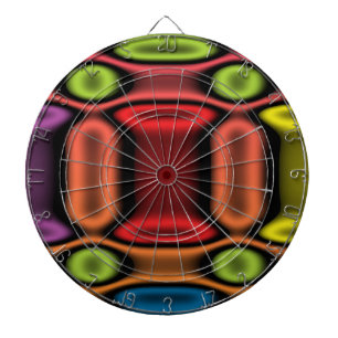Geometric Neon Dartboard