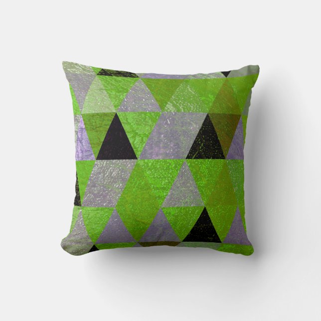 Geometric No. 789 Throw Pillow (Front)