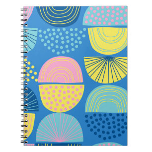 Geometric Nordic: Modern Abstract Background. Notebook
