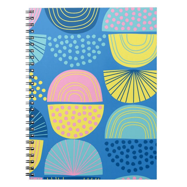 Geometric Nordic: Modern Abstract Background. Notebook (Front)