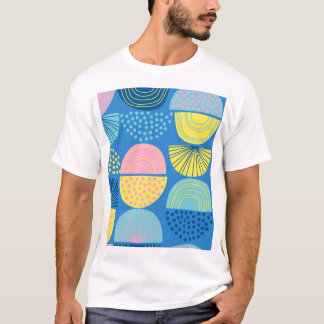 Geometric Nordic: Modern Abstract Background. T-Shirt