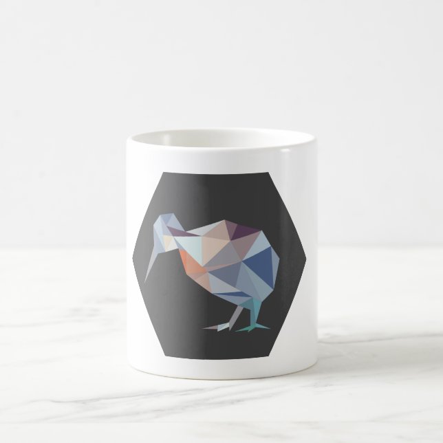 Geometric NZ Kiwi Bird Mug (Center)
