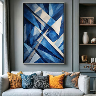 Geometric Ocean Canvas Print