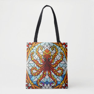 Geometric Octopus Tote Bag