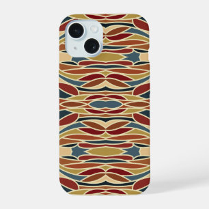 Geometric Opaque Stained Glass Style Design iPhone 15 Case