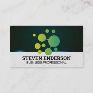 Geometric Organic Logo   Tech Business Card