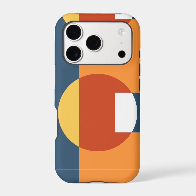 Geometric overlapping shapes - Retro style (Back)
