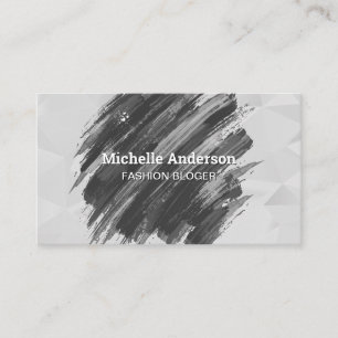 Geometric   Paint Brushed Business Card