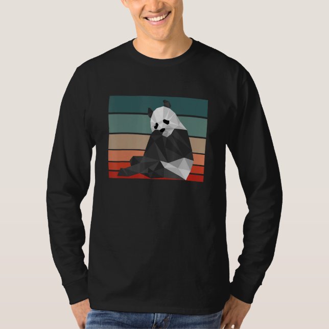 Geometric Panda   Geometrical Panda Designs T-Shirt (Front)