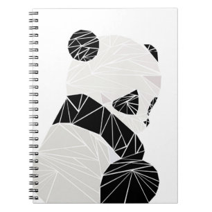 Geometric panda notebook