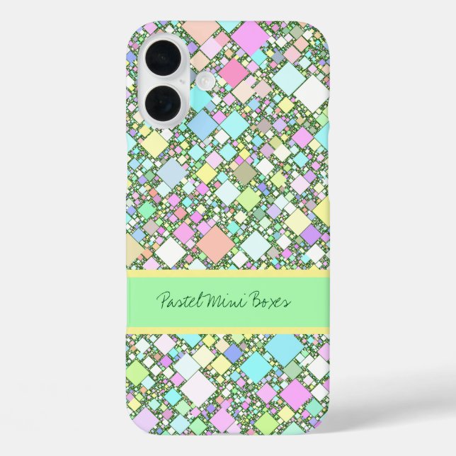 Geometric Pastel Abstract Background Personalized Case-Mate iPhone Case (Back)