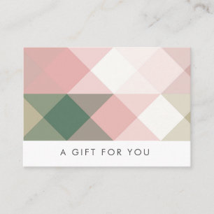 geometric pastel modern gift certificate