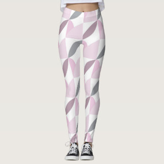 geometric pastel pattern leggings