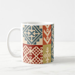 Geometric Patchwork Ethnic Seamless Pattern Coffee Mug