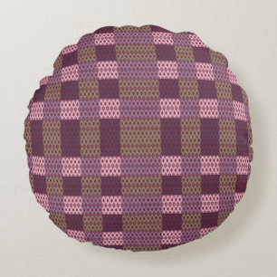 Geometric Patchwork Throw Pillow – Modern Purple C