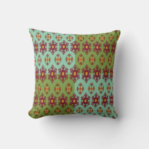 Geometric Patchwork Throw Pillow – Modern Purple C