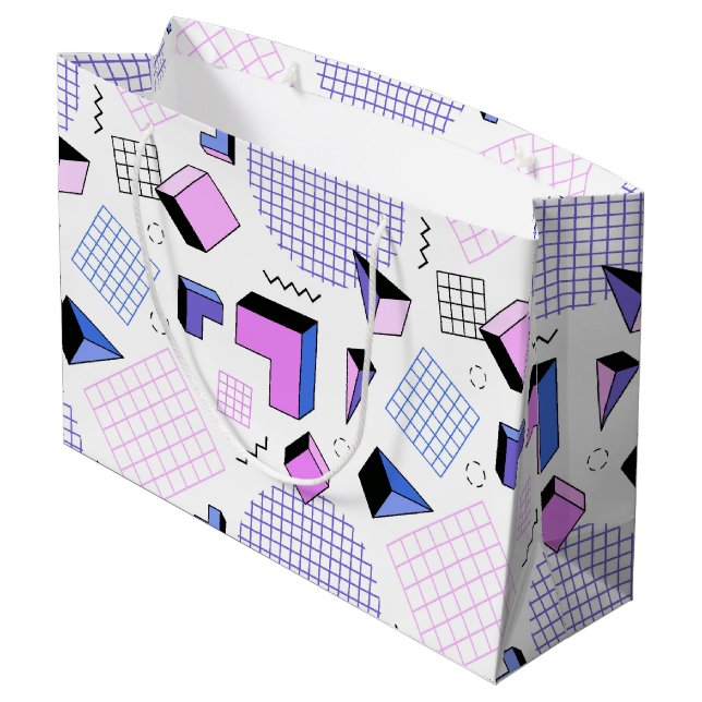 Geometric Pattern 13 Large Gift Bag (Back Angled)