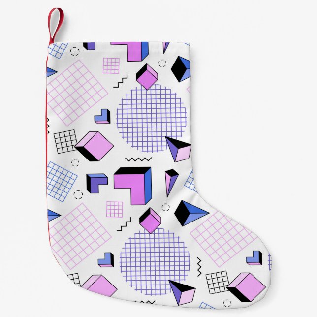 Geometric Pattern 13 Small Christmas Stocking (Front)
