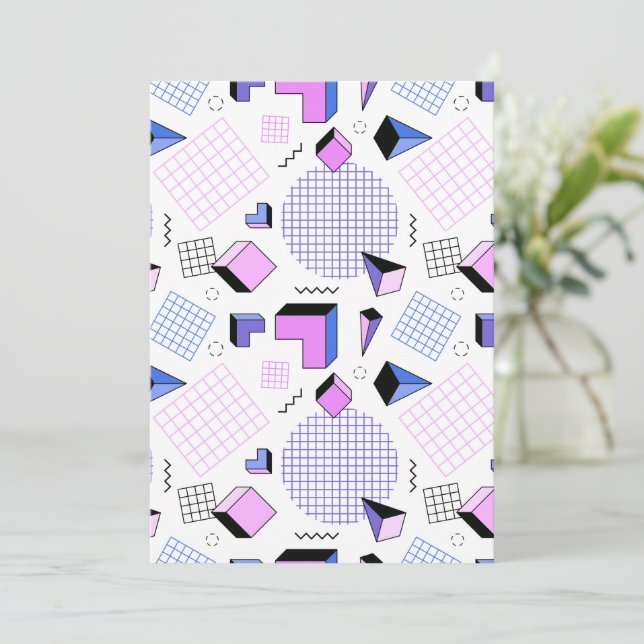 Geometric Pattern 13 Thank You Card (Standing Front)