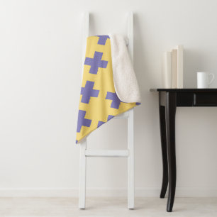 Geometric Pattern 18 Sherpa Blanket