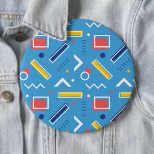 Geometric Pattern 1 6 Inch Round Button
