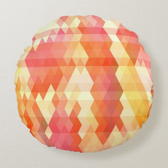 Geometric pattern 1 round pillow (Front)
