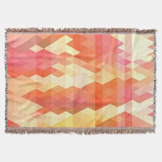 Geometric pattern 1 throw blanket (Front)