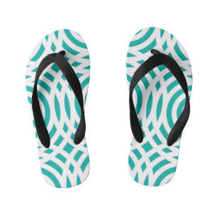 Geometric Pattern 20 Kid's Flip Flops