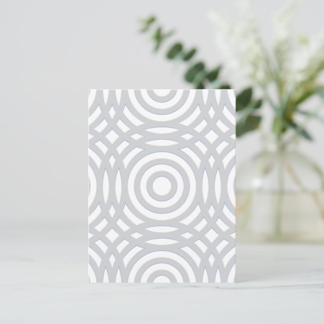 Geometric Pattern 22 Announcement Postcard (Standing Front)