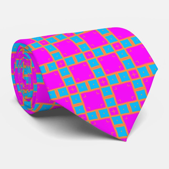 Geometric Pattern 290514(02) Tie (Rolled)