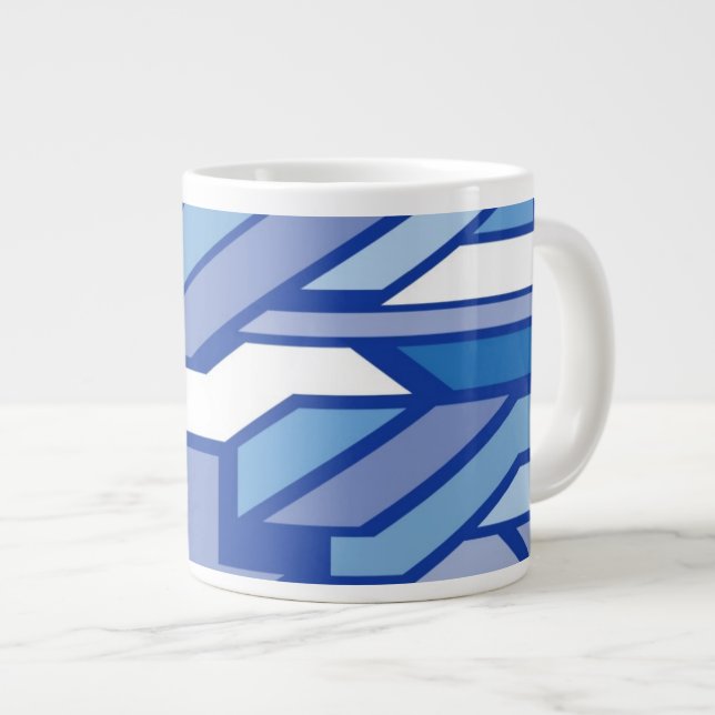 Geometric pattern 2 large coffee mug (Front Right)