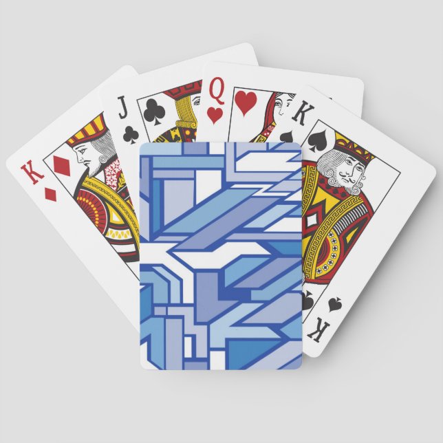 Geometric pattern 2 playing cards (Back)