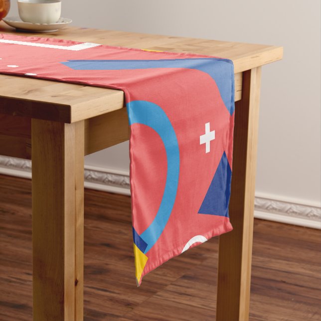 Geometric Pattern 2 Short Table Runner (In Situ)
