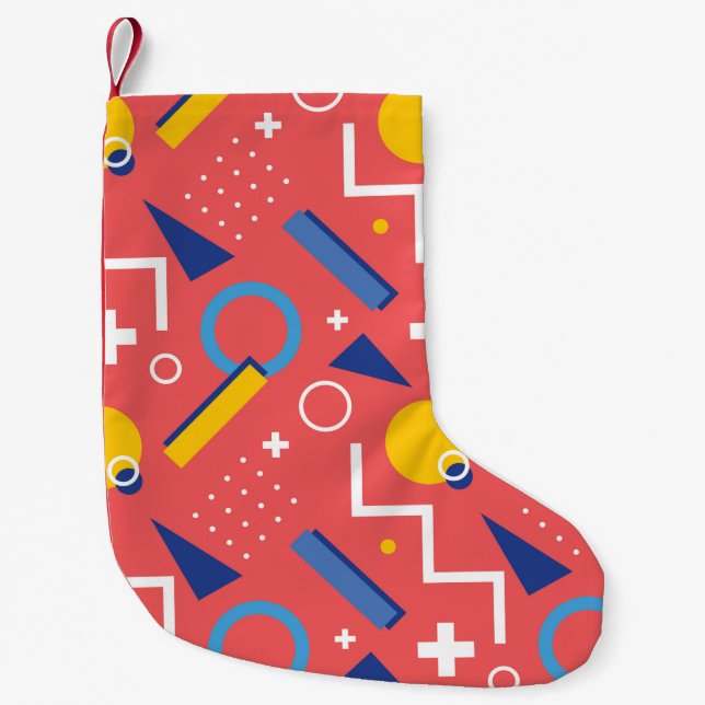 Geometric Pattern 2 Small Christmas Stocking (Front)