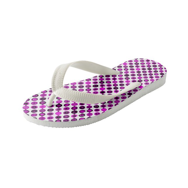 Geometric Pattern 34 Kid's Flip Flops (Angled)