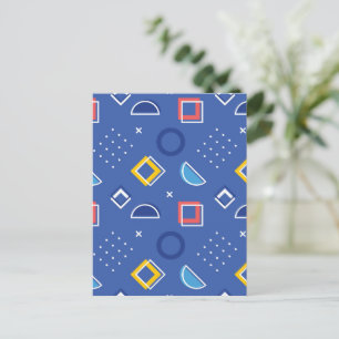 Geometric Pattern 3 Holiday Postcard